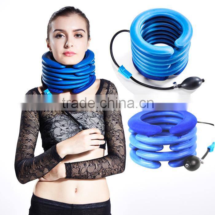 air pump medical cervical traction device soft Neck massage collar inflatable neck collar with low price