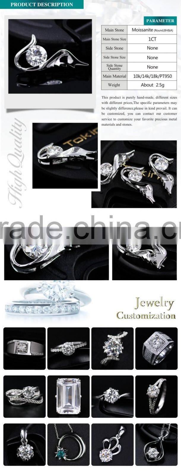 Christmas gift ideas The Wings of Angel Moissanite Gold Pendant set designs with price