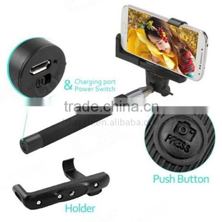 The Best Sale Item Z07-5 Bluetooth Camera Wireless Monopod Selfie Stick with Bluetooth Remote Shutter for iphone 6