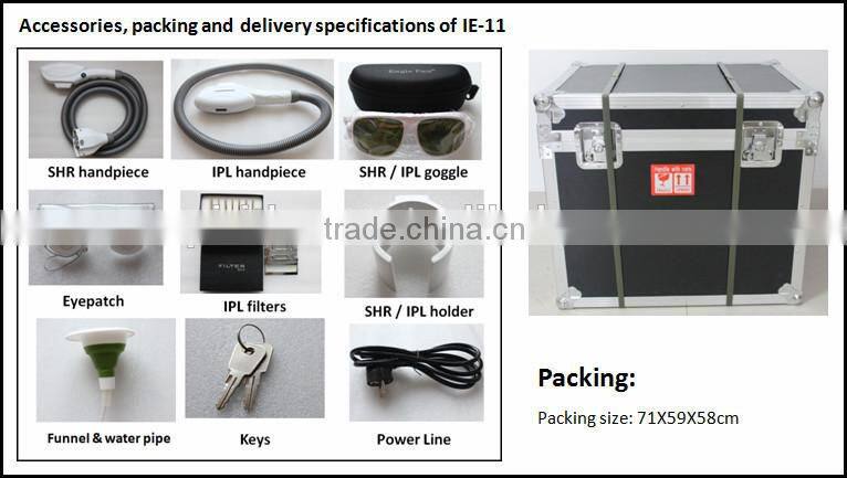 Super High-end Movable Screen 2 in 1 SHR IPL Machine 10HZ Hair Removal Spider Vein Loss