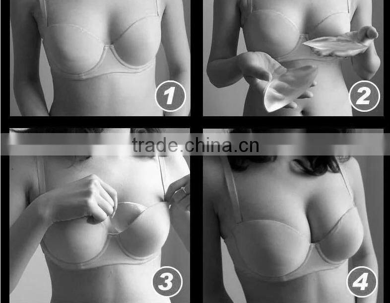 Promotion top sale clear silicone nipple bra inserts