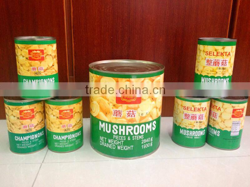 Canned champignon mushroom