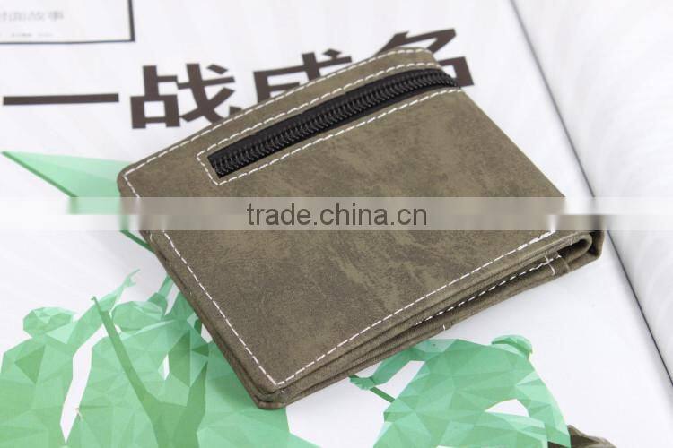 Retro Men's Casual Canvas Bi-fold Wallet Card Slot Purse Cheap