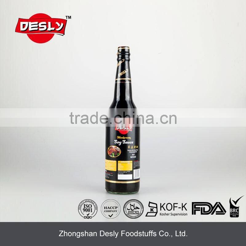 Hot selling natrual mushroom soy sauce