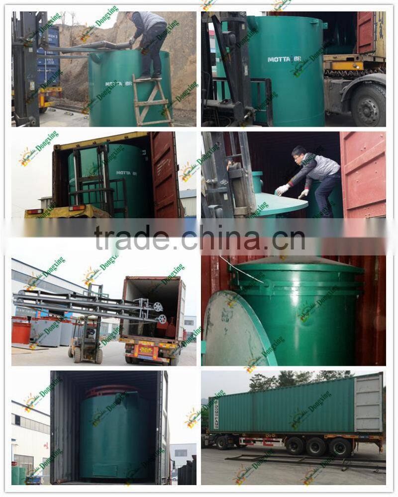 dry distillation smokeless coconut shell small wood furnace for making charcoal