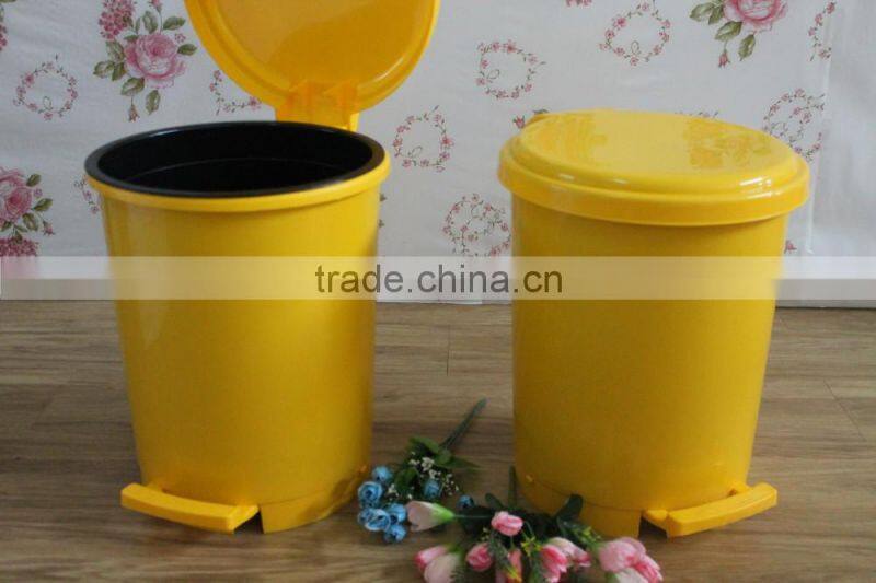 Good quality plastic pedal trash bin, 10 liter waste bin, plastic foot pedal waste bin, waste paper bin, garbage waste bin