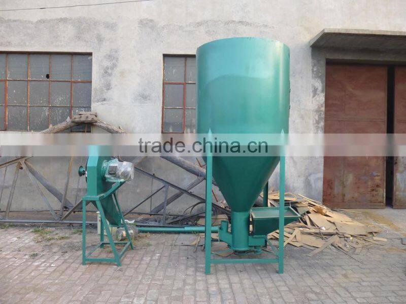 best quality vertical feed mill and mixer chicken feed milling machine for sale