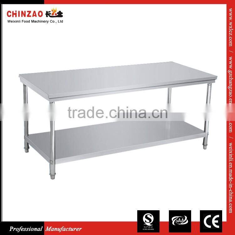 Worktable With Under Shelf Stainless Steel Kitchen Worktable Rotating Worktable
