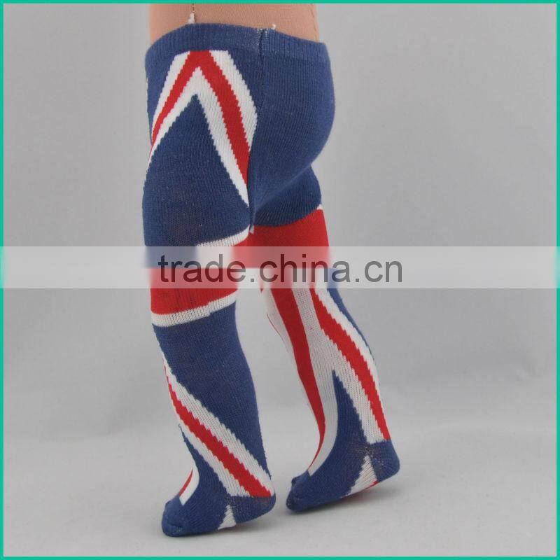 18 inch Hot green material panther tights for doll