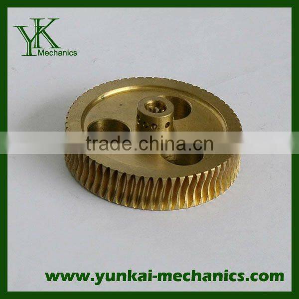 OEM cnc machining gear, brass cnc lathe gear, guiding screw