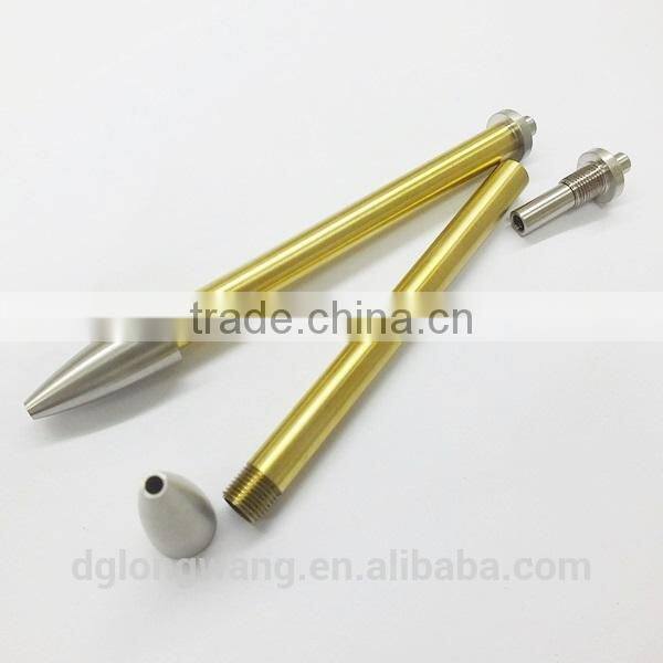 china cnc lathe machine stainless steel pen& pen parts