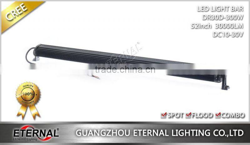 300W 52" high power offroad wrangler rubicon 4x4 racing ATV UTV SUV buggy driving led light bar