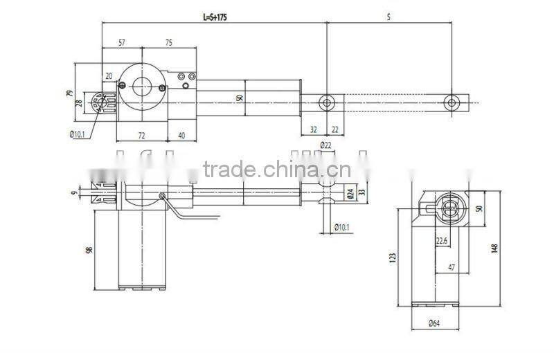 18 inches linear actuator for Massage chair and recliner