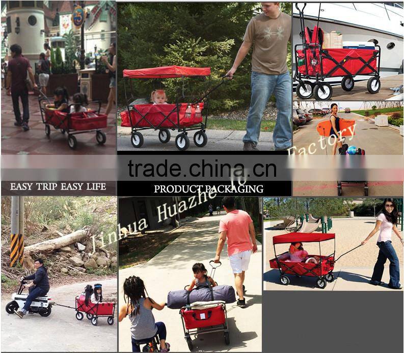 camping foldable pull cart lovely baby trolley