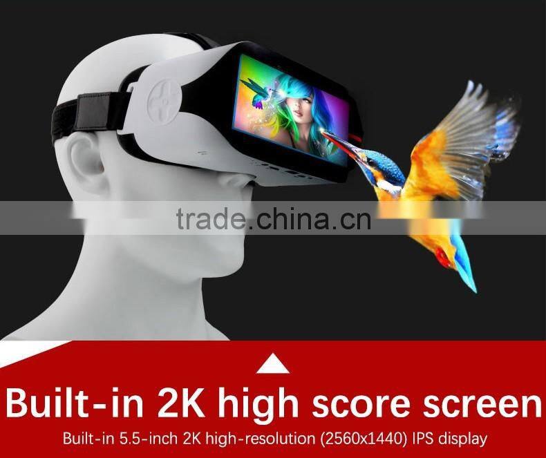 2016 New coming virtual reality 3d vr glasses with headphone