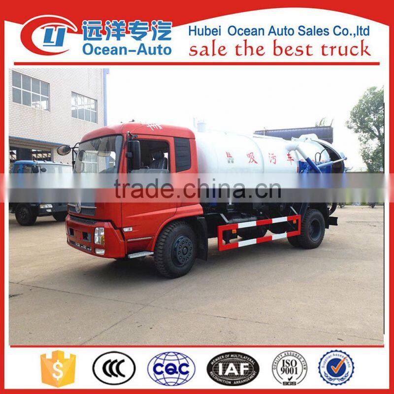 Dongfeng Kingrun left hand drive 4x4 8000l sewer vacuum trucks