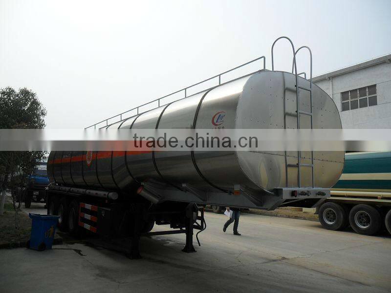 Stainless steel semi-trailer tank 100m3