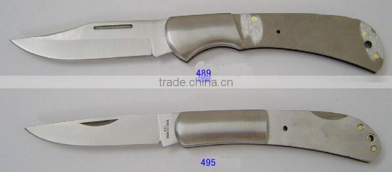 OEM handmade Damascus collection folding knife, mountain hiking small knife, natural wood handle