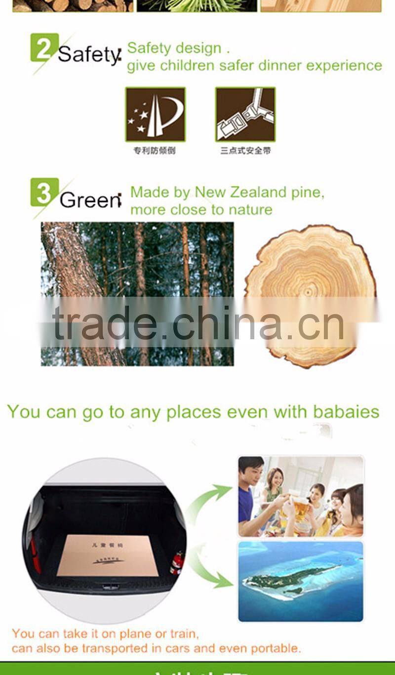 Baby wooden dinning chair Wood highchair