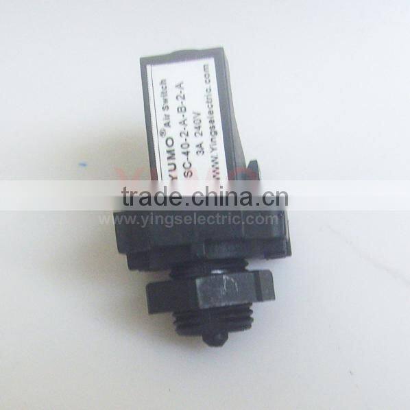 SC-40 3A 240V 12V SPST or SPDT low pressure switch gas water oil air differential pressure switch water