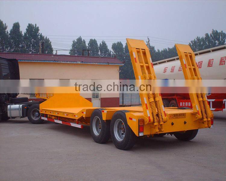 Chinese OEM 3 Axle 100T Low Bed Semi Trailer for sale