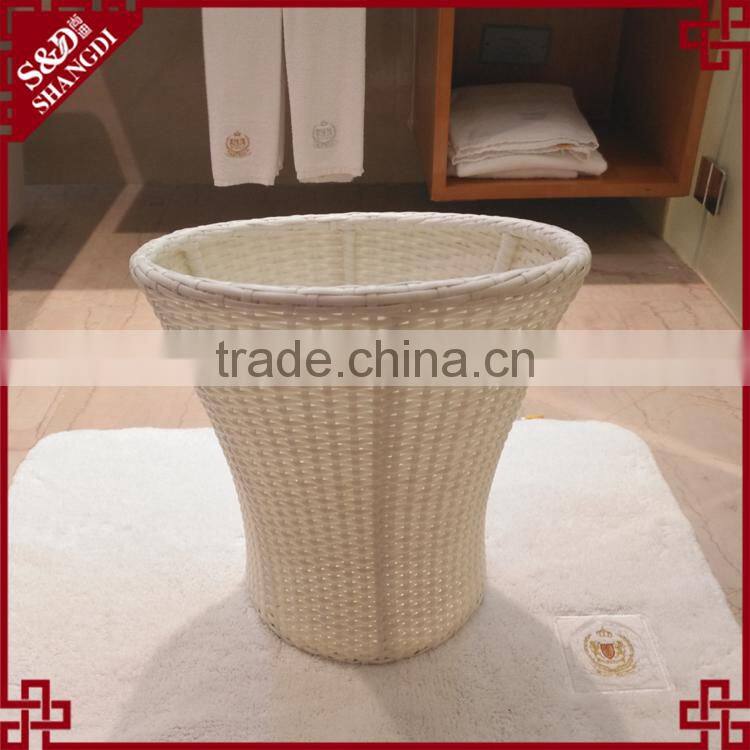 Washable household rattan laundry hamper basket for storage cloths