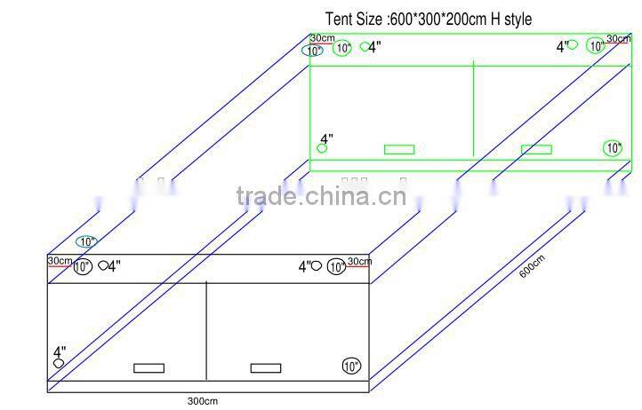 Green room grow tent 6x3x2m