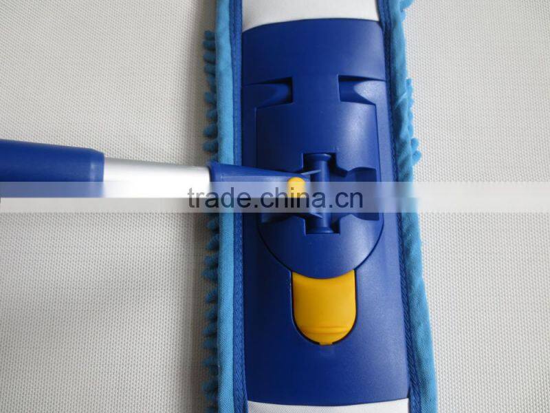 Scalable Long Handle Flat Floor Mop With Chenille Mop Head