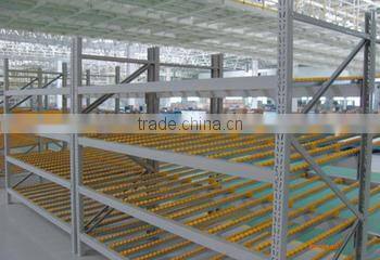 ESD plastic sliding roller track for carrying and flow rack