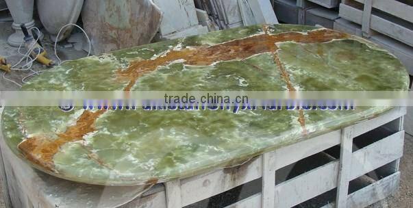 Wholesale high quanlity DARK GREEN ONYX TABLE TOPS COLLECTION