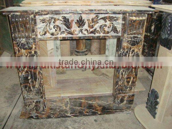 NATURAL COLOR MARBLE FIRE PLACES