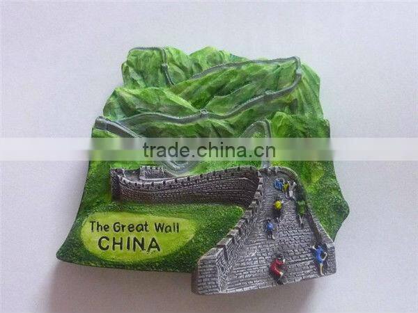 Polyresin landscape tourist souvenir magnets