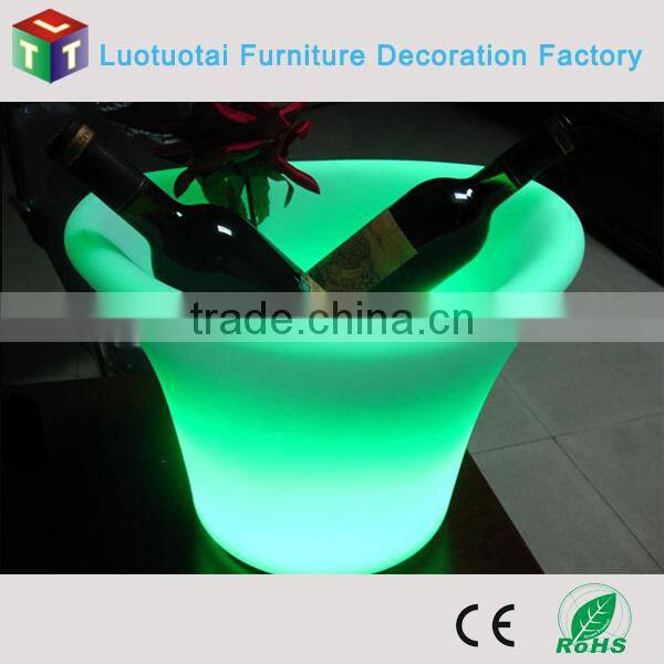 RGBW color change cordless multicolor change light up led ice bucket