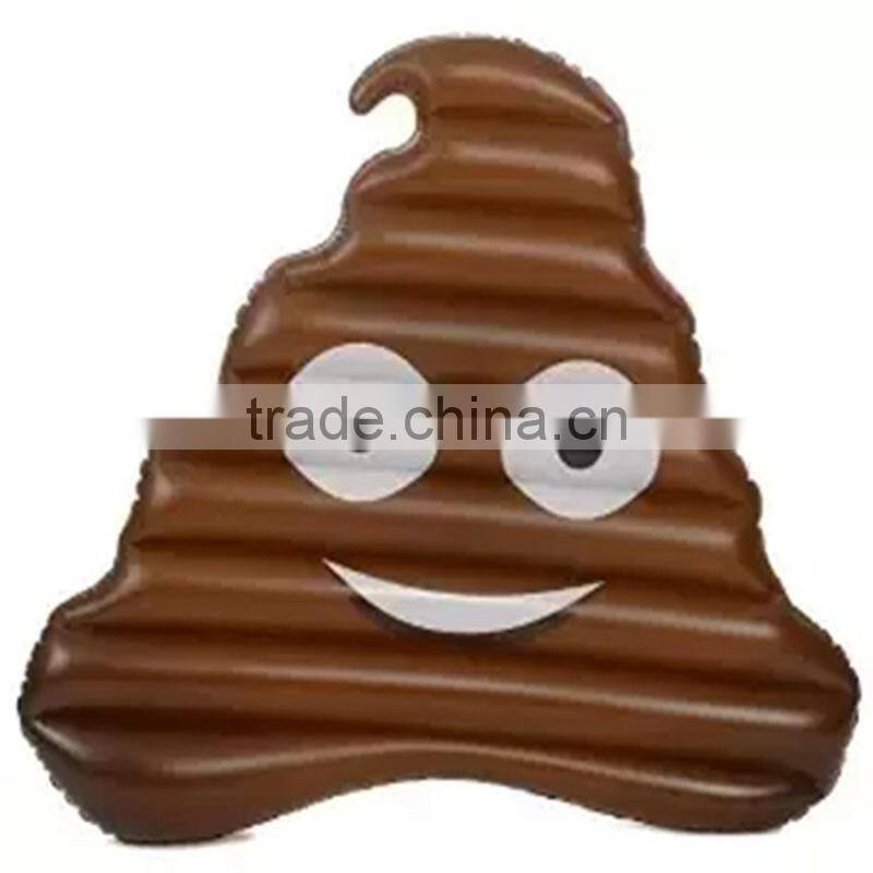 2016 New Custom Emoji Inflatable Beach Plastic Pool Float