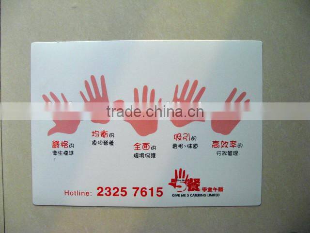 custom printed plastic placemats