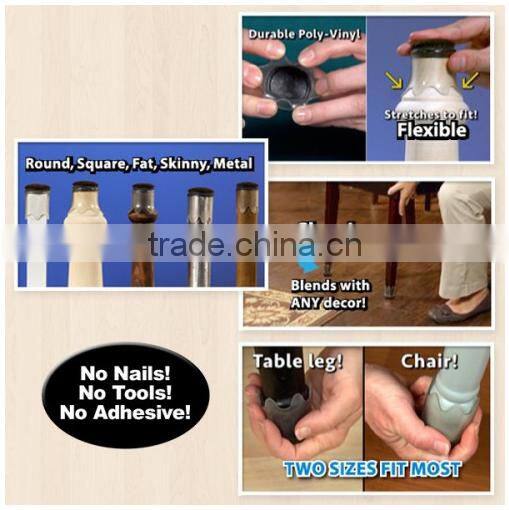 Furniture Boots, 8 Packs/table feet protectors/table feet cover/plastic furniture feet