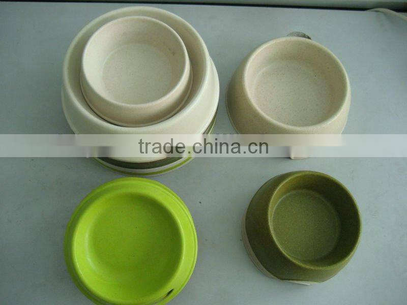 Unique design bio bamboo fiber personalized dog bowl