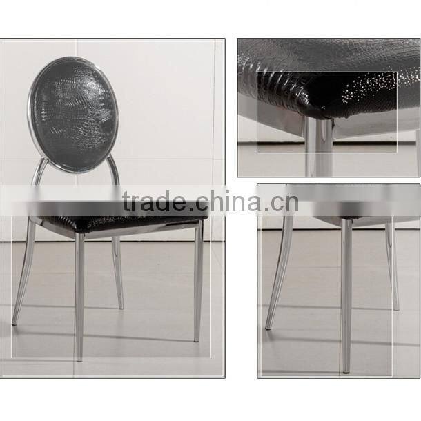 Cheap Round Back Stainless Steel Dining Chairs for Sale