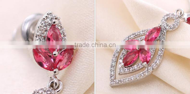 Wholesale Stock Small Order Fashion Women Alice Garden Long Zircon Earrings