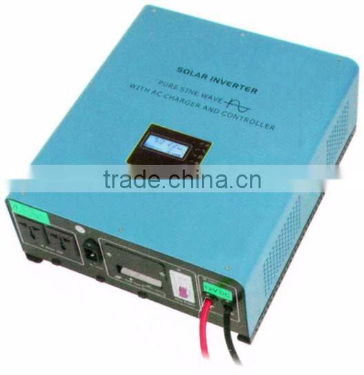 1000VA Hybrid Pure Sine Wave Solar inverter-controller with AC Charger