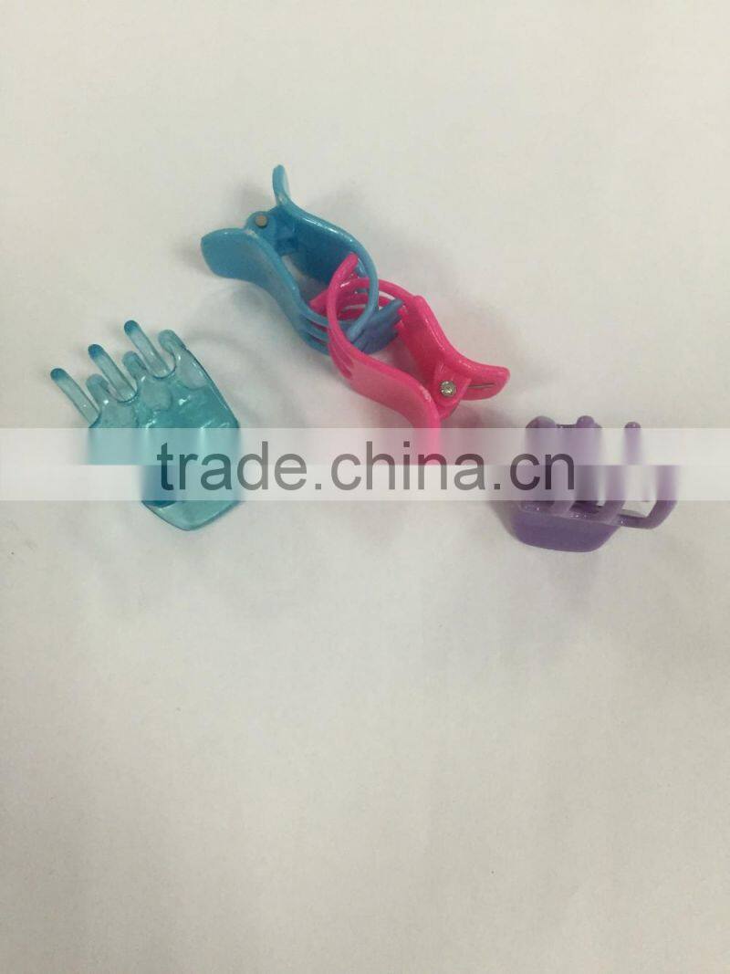 Women Hair Accessories Plastic Colorful Butterfly Hair Clip Wholesale Hot selling