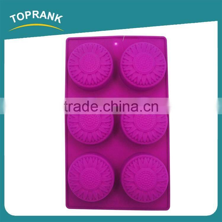 Toprank Novelty Multiple Style Moon Cake Mold DIY Cake Cooking Tools 3D Silicone Cake Mold