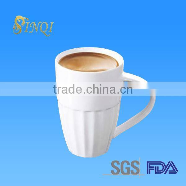 wholesale bulk white color coffee mug porcelain