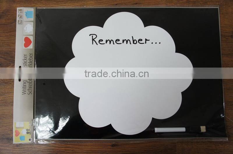 New Arrival Adhesive White Writing Board Wall Sticker Cloud Shape
