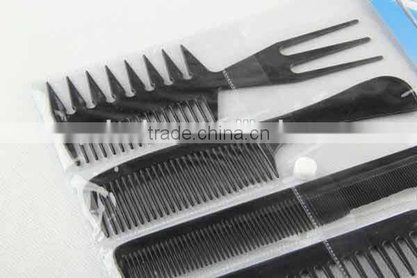 5PC Combined type comb/plastic hair brush