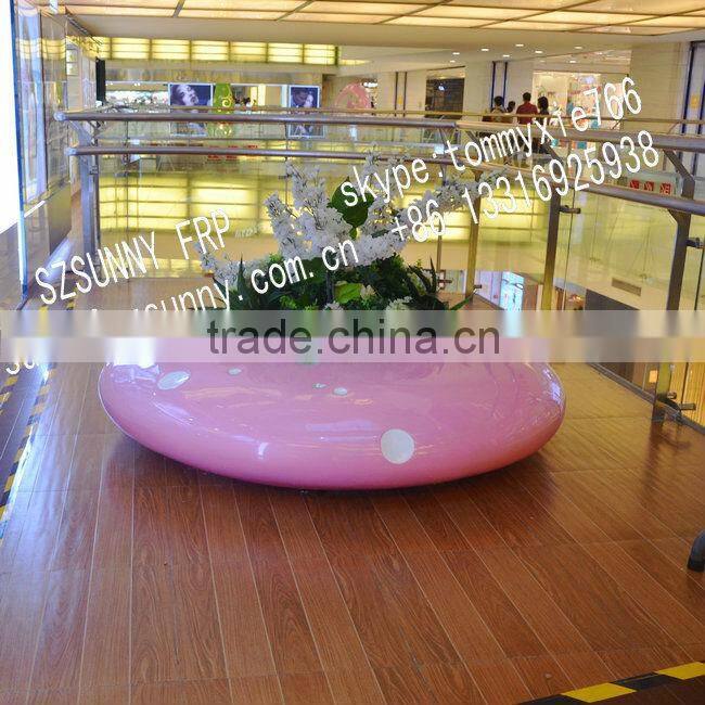 Big fiberglass flowerpot