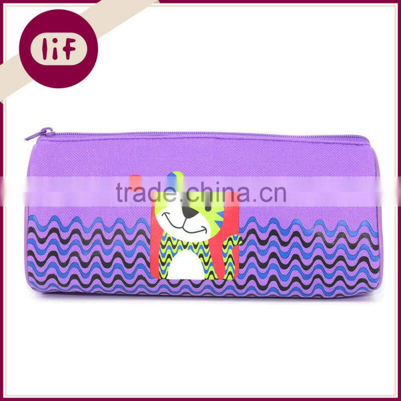 With Cartoon Animal Printing Canvas Pencil bag, Tiger Printing Pencil Bag,Canvas Pencil Bag