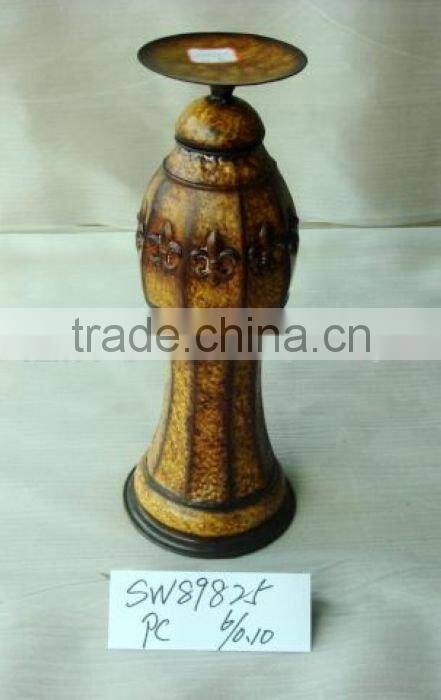 metal vase candle holder