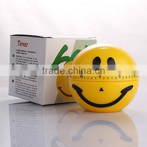 Digital countdown clock with smiling face