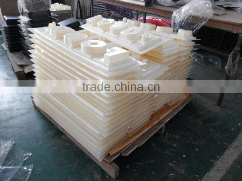 accept custom vacuum formed plastic coating products number sign